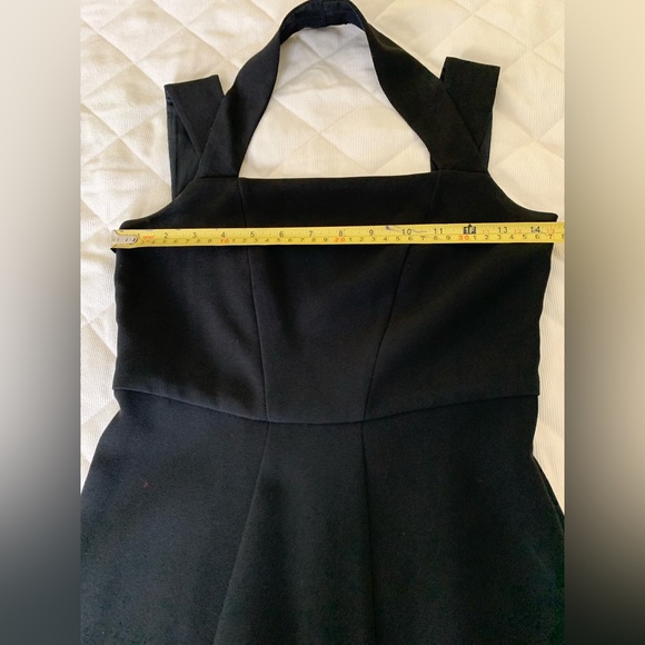 Maje black mini dress with wide straps and sexy cut-out at its back Maje Size XS - Picture 13 of 16